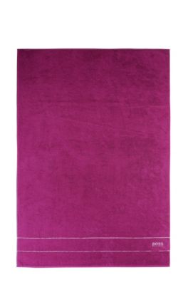Badetuch &acute;PLAIN` mit Logo in Kontrastfarbe