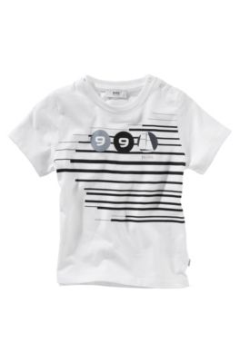 Nautical crew neck T-shirt &acute;J05130`, White