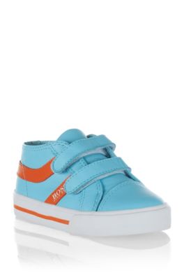 Tennis en cuir, J09007, Bleu 