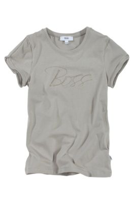 T-shirt &agrave; encolure ronde, J15182, Gris