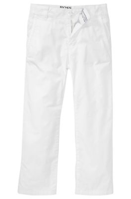 Pantalon en coton &agrave; teneur en &eacute;lasthanne, J24209