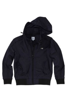 Veste coupe-vent &agrave; capuche, J26102