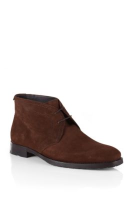 Booties ´CLENNO` van gladde kalfssuède door BOSS Black